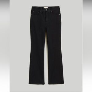 Madewell Kick Out Crop Jeans in Black Rinse Wash - 28